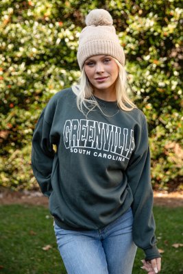 Dark Green Greenville South Carolina Sweatshirt