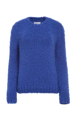 Lawrence Knit Sweater in Cobalt Welfat Cashmere
