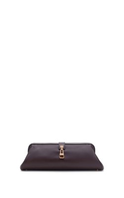 Paola Clutch in Bordeaux Nappa Leather