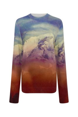 Sael Knit Crewneck Sweater in Mountain Cashmere