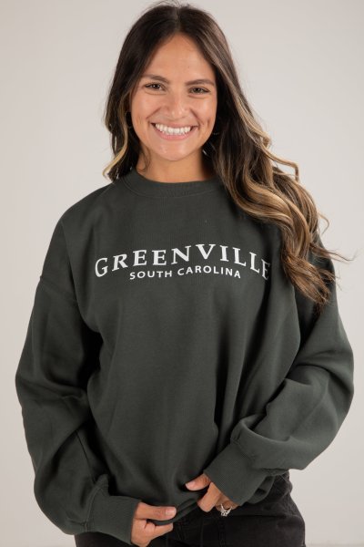 Dark Green Greenville South Carolina Sweatshirt