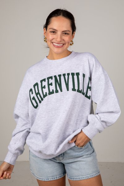 Heather Grey Greenville Graphic Sweatshirt